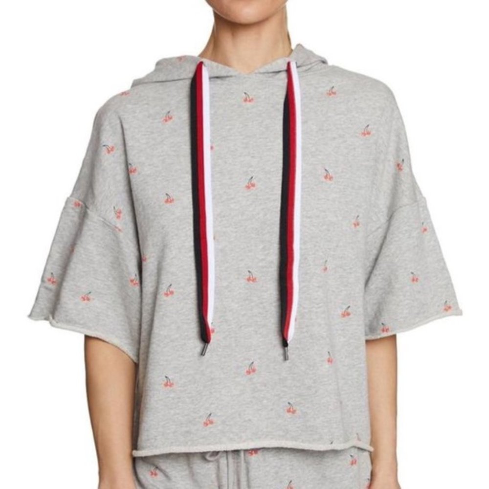 BETSEY JOHNSON Cherries Jubilee Crop Sweatshirt Small